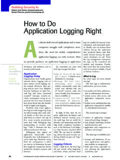 How to Do Application Logging Right - Arctec Group