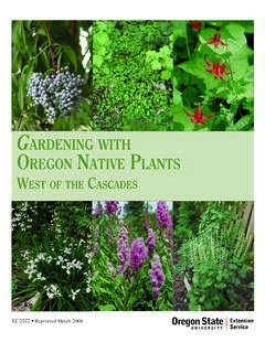 Gardening with Oregon Native Plants