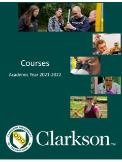 Courses - clarkson.edu