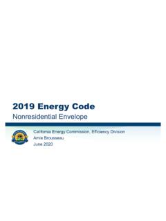 2019 Energy Code Nonresidential Envelope