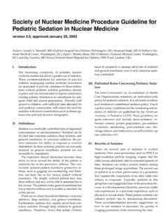 Society of Nuclear Medicine Procedure Guideline for ...