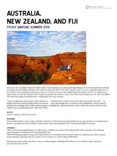 AUSTRALIA, NEW ZEALAND, AND FIJI - kennedy.byu.edu