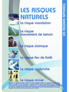LES RISQUES NATURELS LES RISQUES NATURELS - isere.gouv.fr