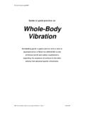 Guide to good practice on Whole-Body Vibration - …