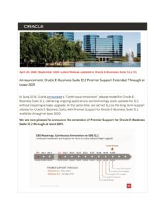 Announcement: Oracle E-Business Suite 12.2 Premier …