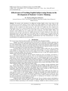 Effectiveness of Teaching English Subject using …