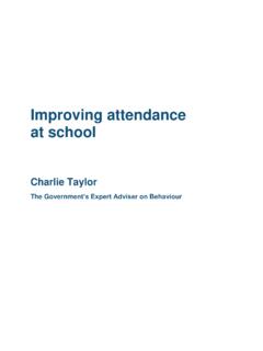 Improving attendance at school - GOV.UK