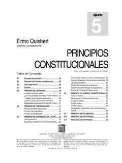 Derecho Constitucional PRINCIPIOS …