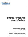Coding Injections and Infusions