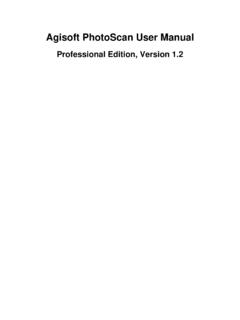 Professional Edition, Version 1 - Agisoft PhotoScan
