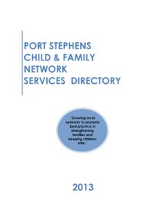 PORT STEPHENS CHILD &amp; FAMILY NETWORK SERVICES …
