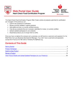 Web Portal User Guide - American Heart Association