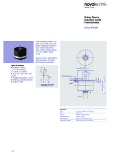 Rotary Sensor Industrial-Grade Potentiometer