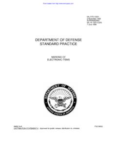 DEPARTMENT OF DEFENSE STANDARD PRACTICE
