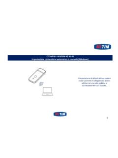 ZTE MF90 - MODEM 4G WI-FI - Impostazione …