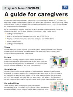 Stay safe from COVID-19: A guide for caregivers