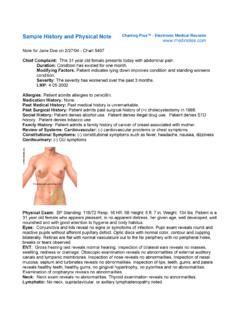 Sample History and Physical Note for Gout - MedSoftware