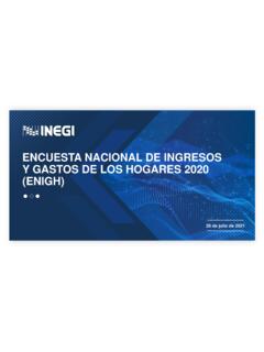 Encuesta Nacional de Ingresos y Gastos de los Hogares 2020 ...