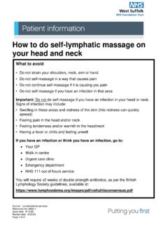 How to do self-lymphatic massage on your head and neck