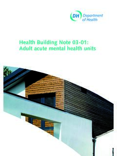 Health Building Note 03-01: Adult acute mental health units