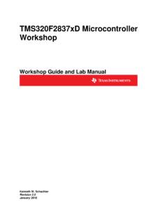 TMS320F2837xD Microcontroller Workshop - Texas …