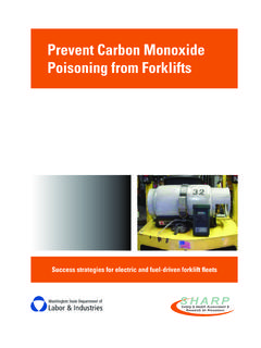 Prevent Carbon Monoxide Poisoning from Forklifts