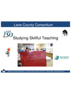 Studying Skillful Teaching - COSA