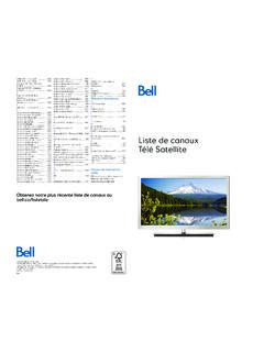 1 N 1 Liste de canaux1 1 O 1 T&#233;l&#233; Satellite 1 - bell.ca