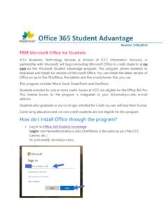 Office 365 Student Advantage - Johnson County …