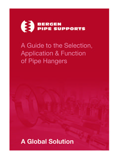 A Guide to the Selection, Application &amp; Function of Pipe ...