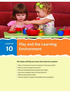 Play and the Learning Environment - SAGE Publications Ltd