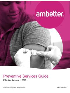 Ambetter Preventive Services Guide