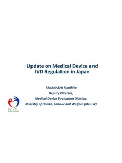 Update on Medical Device and IVD Regulation in Japan - …