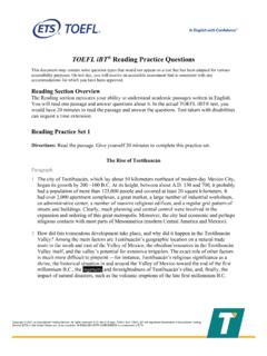 TOEFL iBT&#174; Reading Practice Questions