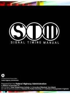 TRAFFIC SIGNAL TIMING MANUAL - National Association of ...