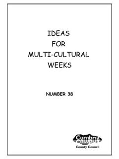 IDEAS FOR MULTI-CULTURAL WEEKS - Fahrenheit211