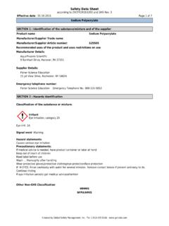 Safety Data Sheet - Fisher Sci