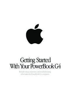 Getting Started With Your PowerBook G4 - Apple Inc.