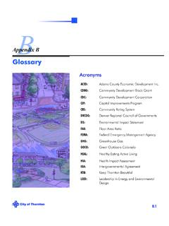 Glossary - City of Thornton