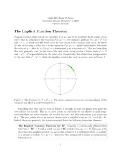 The Implicit Function Theorem - UCLA Mathematics