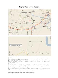 Map to Drax Power Station - UKQAA