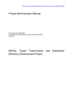 NEPAL: Power Transmission and Distribution …