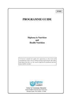 PROGRAMME GUIDE - IGNOU - The People's …