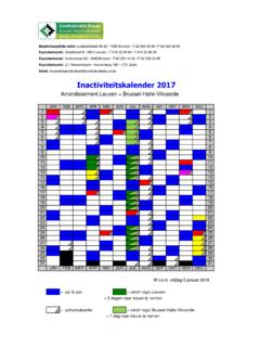 Inactiviteitskalender 2017 - Bouw