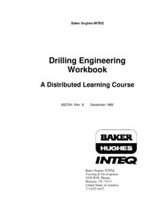 Drilling Engineering Workbook - MESA