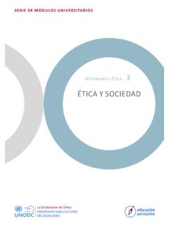 &#201;TICA Y SOCIEDAD - United Nations Office on Drugs and …
