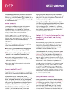 PrEP - HIV &amp; AIDS Information