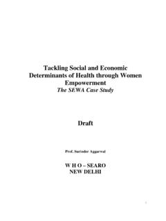 Tackling Social and Economic Determinants of …