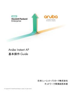Aruba Instant AP 基本操作Guide - arubanetworks.com