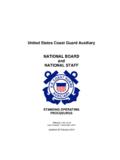National Board and Staff Standard Operating …